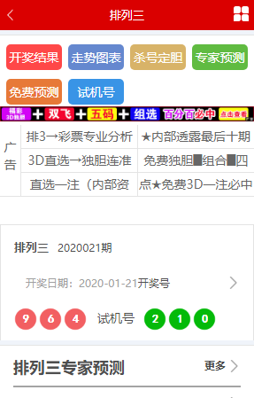 南方双彩网3d走势图(1)