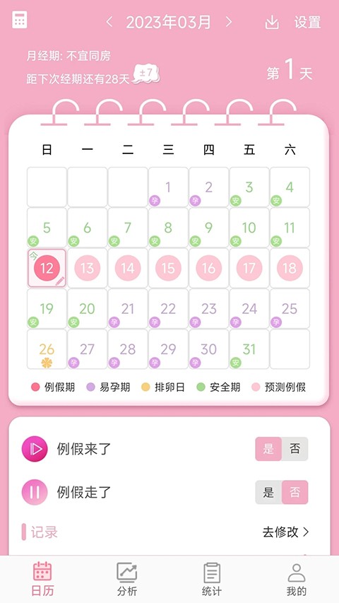 女生例假记录(1)