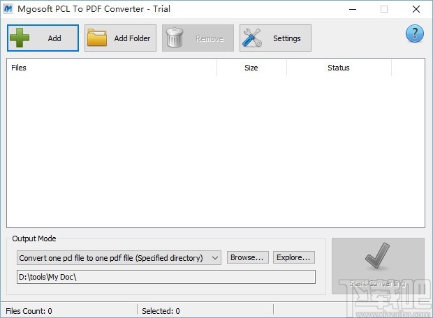 Mgosoft PCL To PDF Converter(PCL转PDF工具)