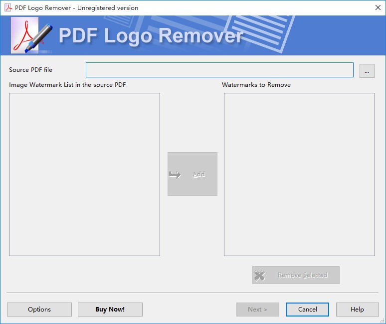 PDF Logo Remover去除PDF文件水印的方法