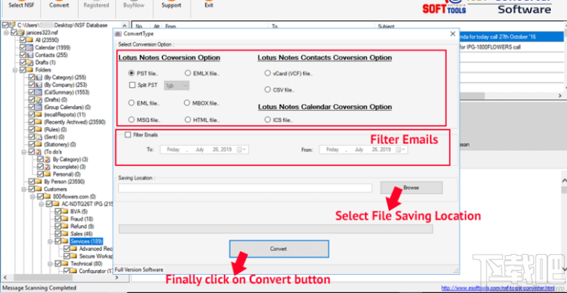 eSysInfoTools NSF to PST Converter(文件转换工具)