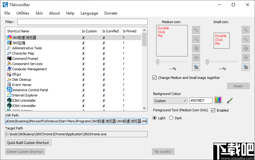 TileIconifier(win10开始菜单美化软件)