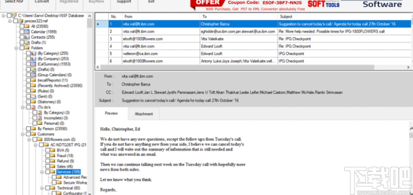 eSysInfoTools NSF to PST Converter(文件转换工具)