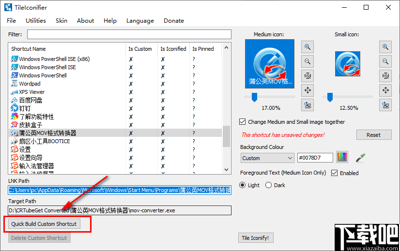 TileIconifier(win10开始菜单美化软件)