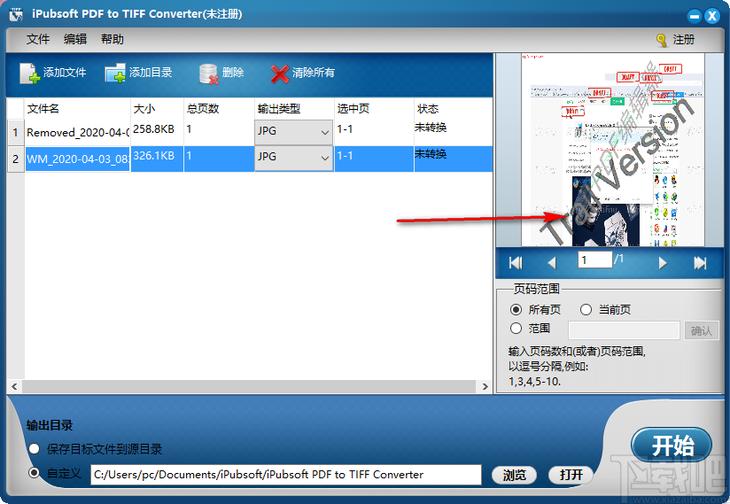 iPubsoft PDF to TIFF Converter(PDF转TIFF工具)