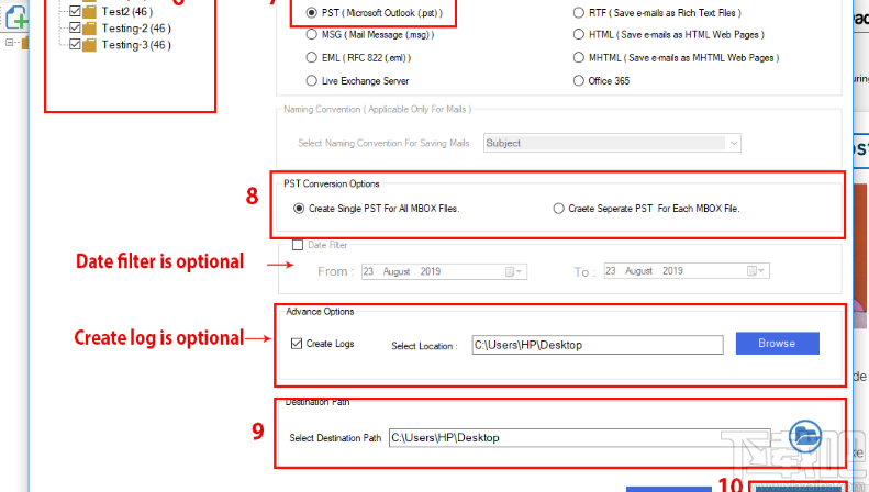 MailsDaddy MBOX To PST Converter