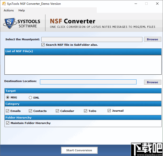 SysTools NSF Converter(NSF转换器)