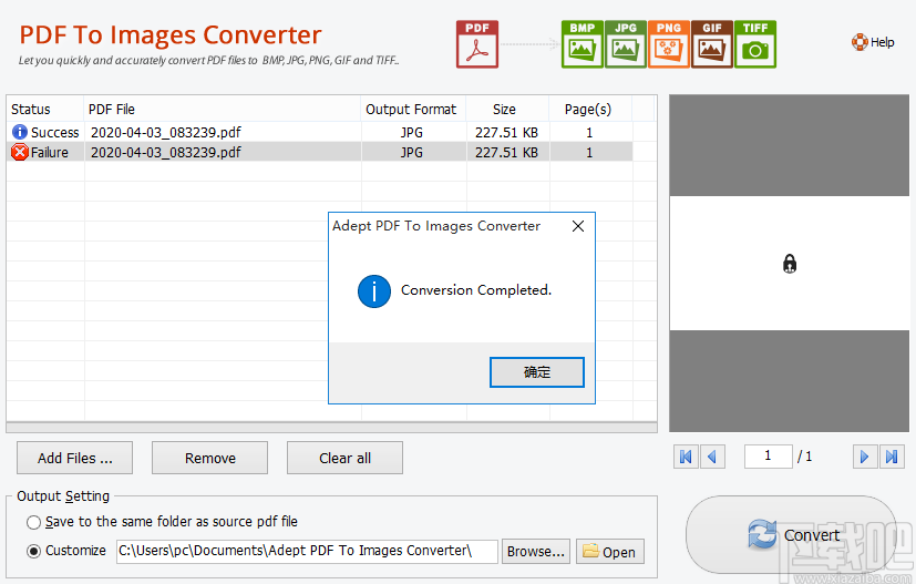 Adept PDF to Image Converter(PDF转图片工具)