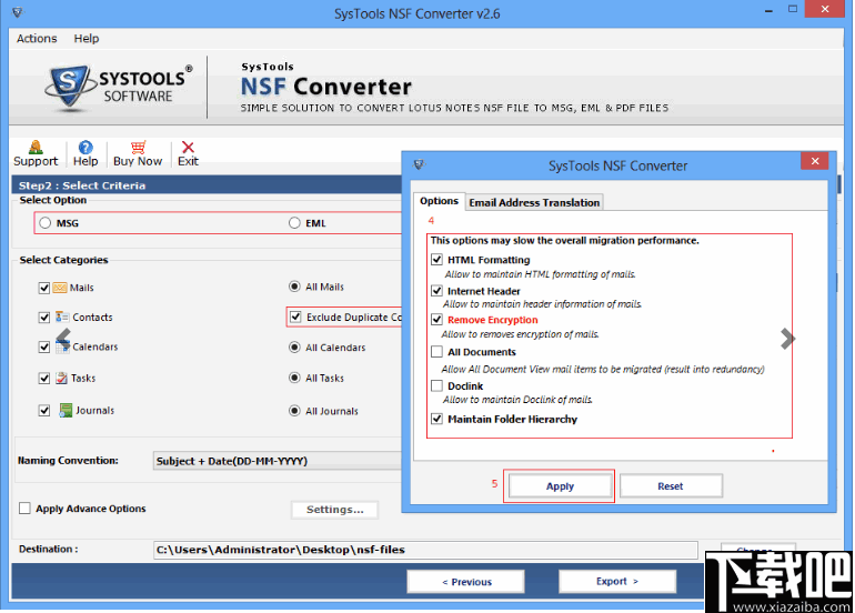 SysTools NSF Converter(NSF转换器)