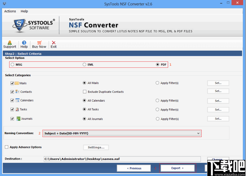 SysTools NSF Converter(NSF转换器)