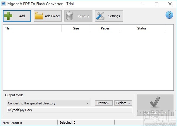 Mgosoft PDF To Flash Converter(PDF转Flash工具)