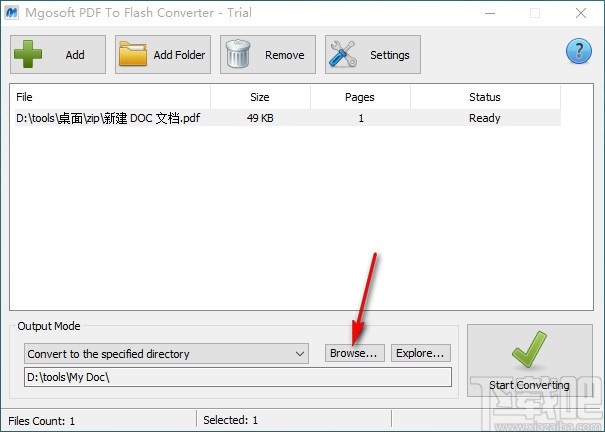 Mgosoft PDF To Flash Converter(PDF转Flash工具)