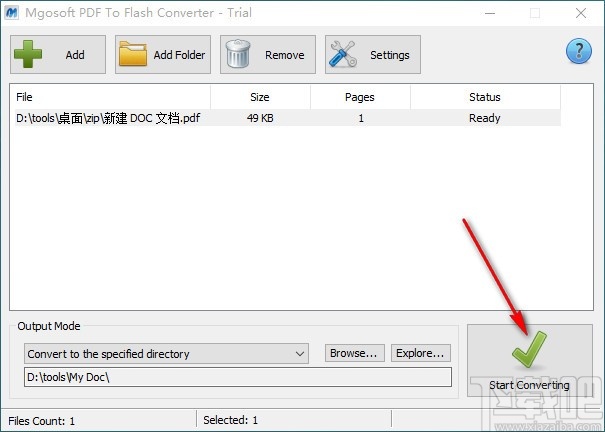 Mgosoft PDF To Flash Converter(PDF转Flash工具)