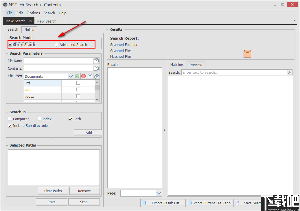 MSTech Search in Contents(文件搜索工具)