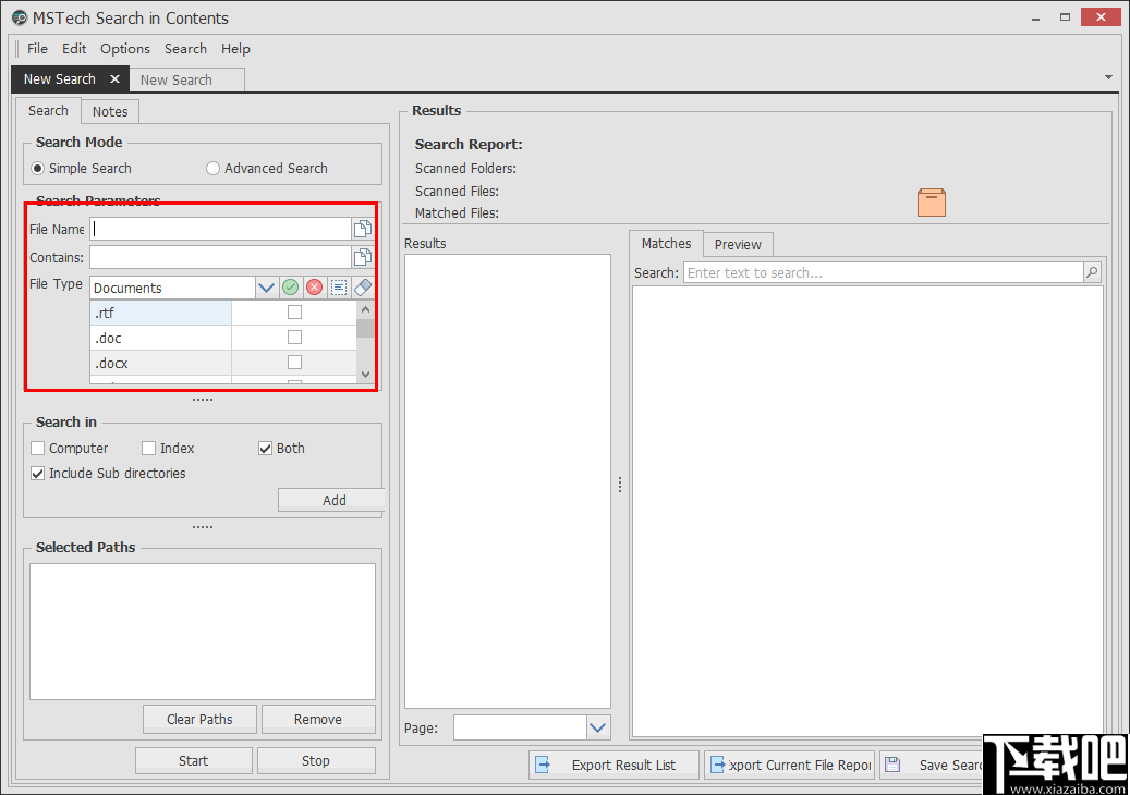 MSTech Search in Contents(文件搜索工具)