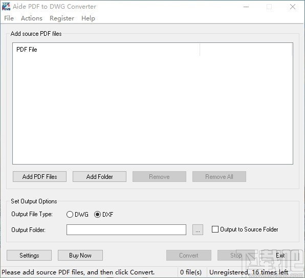 Aide PDF to DWG Converter(PDF转DWG转换器)