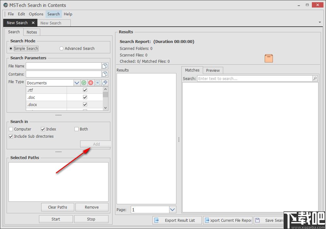 MSTech Search in Contents(文件搜索工具)