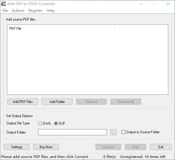Aide PDF to DWG Converter下载-PDF转DWG转换器 v11.0