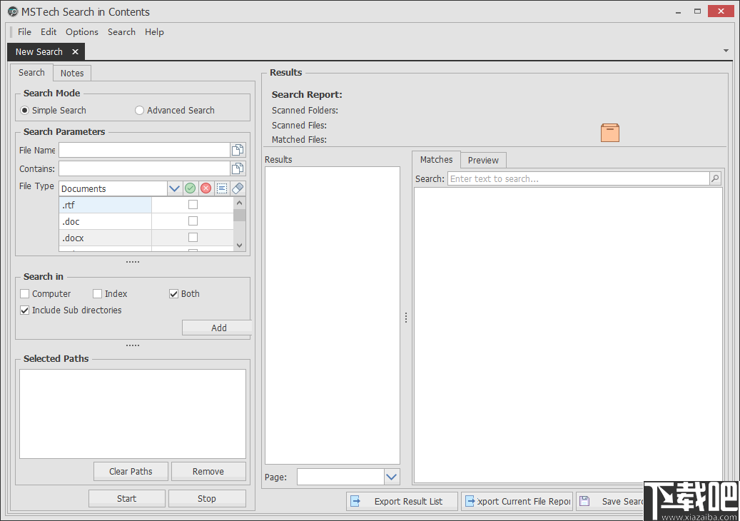 MSTech Search in Contents(文件搜索工具)