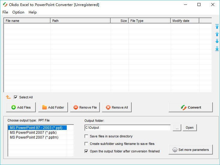 Okdo Excel to PowerPoint Converter下载-Excel转PPT工具 v5.6