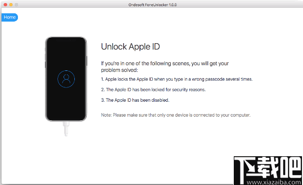 IOS解锁工具(Ondesoft FoneUnlocker)
