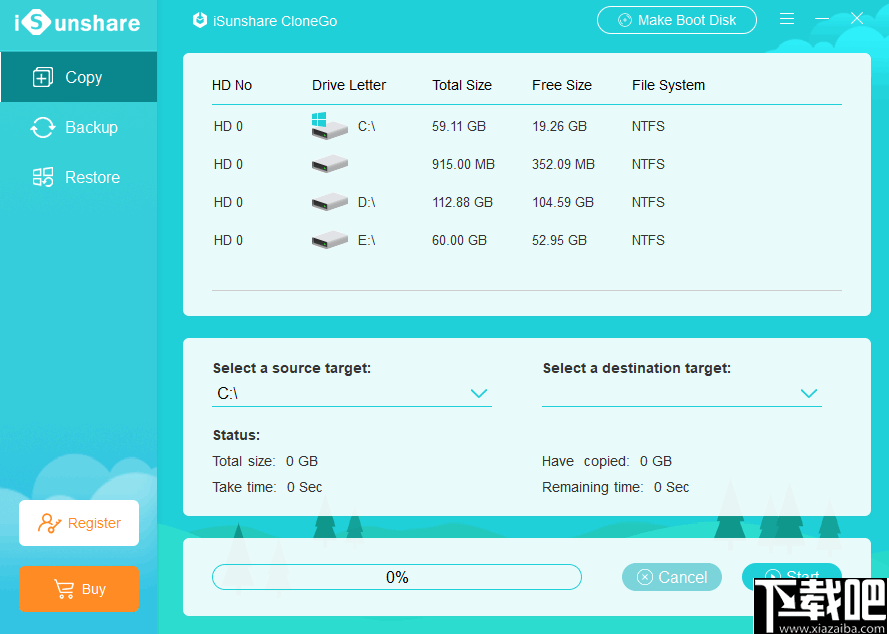 iSunshare CloneGo(系统备份还原工具)