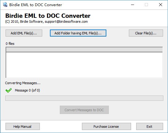 Birdie EML to DOC Converter下载-邮件转换器 v3.0