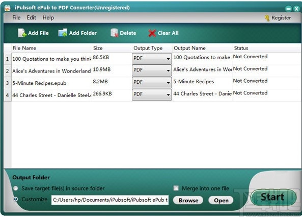 iPubsoft ePub to pdf Converter(ePub转换为PDF工具)