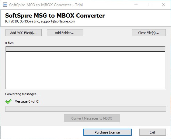 SoftSpire MSG to MBOX Converter下载-MSG转MBOX工具 v1.6