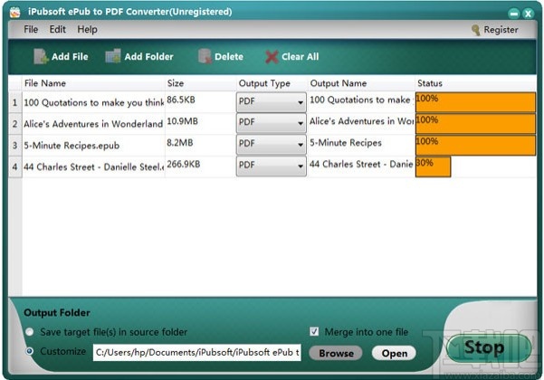 iPubsoft ePub to pdf Converter(ePub转换为PDF工具)