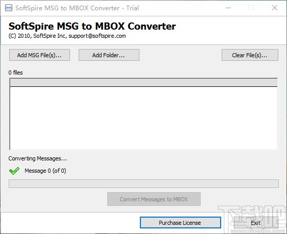 SoftSpire MSG to MBOX Converter(MSG转MBOX工具)