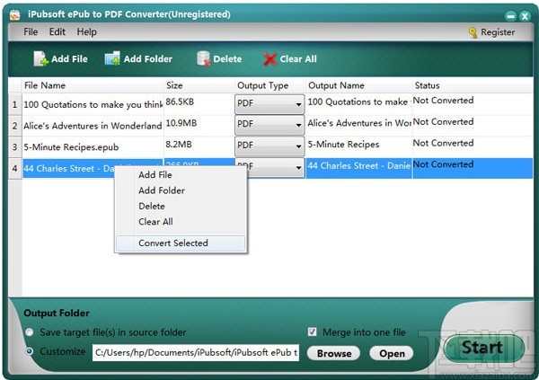 iPubsoft ePub to pdf Converter(ePub转换为PDF工具)