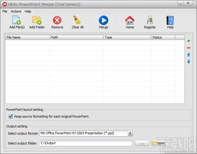 Okdo PowerPoint Merger(PPT文件合并工具)