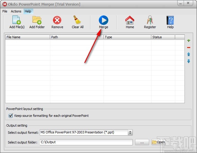 Okdo PowerPoint Merger(PPT文件合并工具)