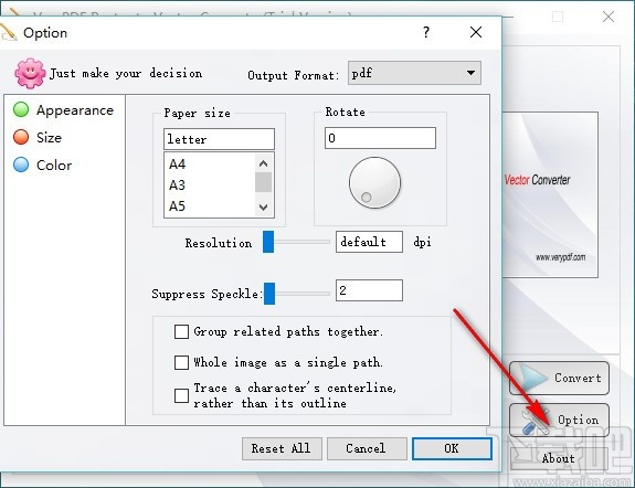 VeryPDF Raster to Vector Converter(光栅到矢量转换工具)