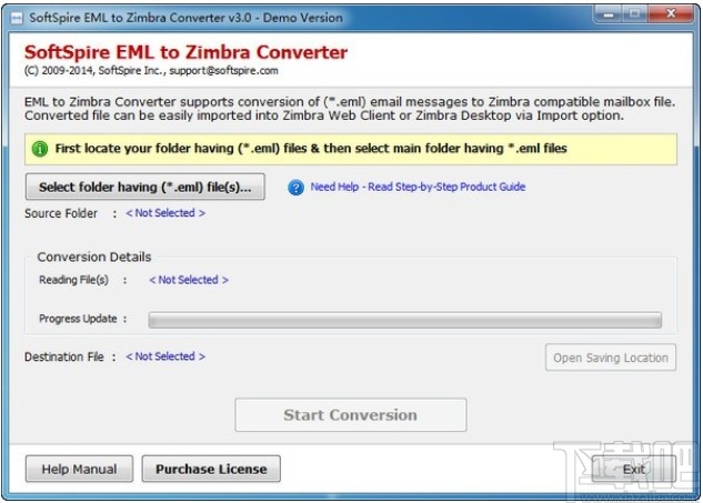 SoftSpire EML to Zimbra Converter(EML转换成Zimbra)