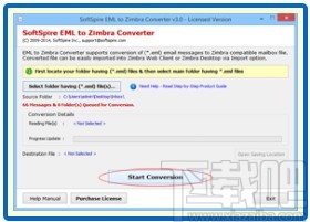 SoftSpire EML to Zimbra Converter(EML转换成Zimbra)