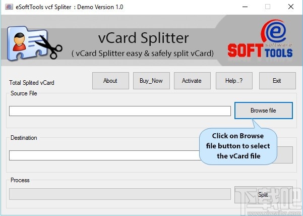 eSoftTools vCard Splitter(vCard分割器)