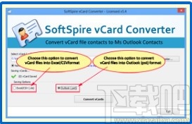 SoftSpire vCard Converter(vCard格式转换器)