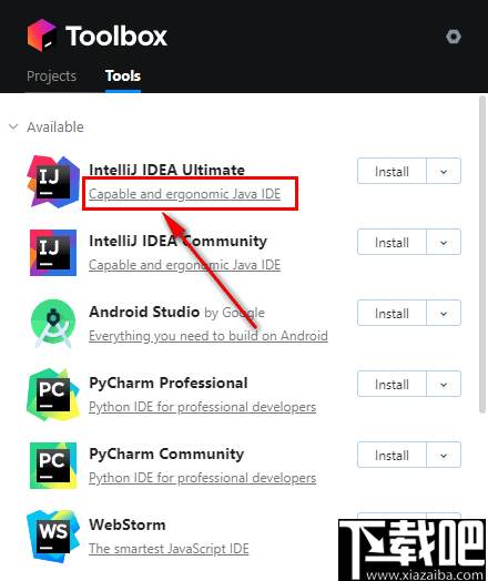 JetBrains Toolbox(IntelliJ IDE软件管理工具)