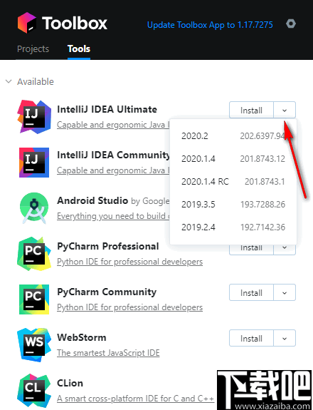JetBrains Toolbox(IntelliJ IDE软件管理工具)