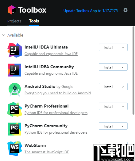 JetBrains Toolbox(IntelliJ IDE软件管理工具)