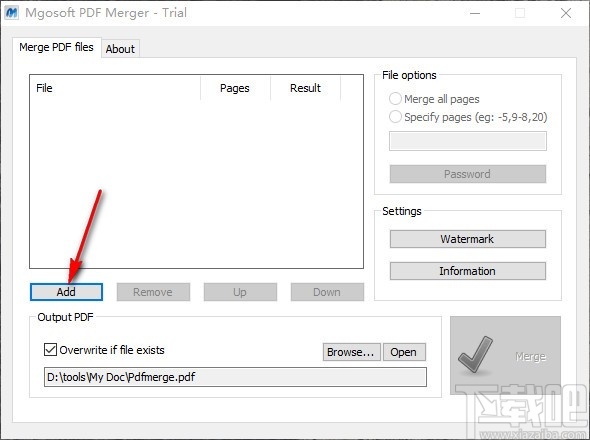 Mgosoft PDF Merger(PDF合并工具)