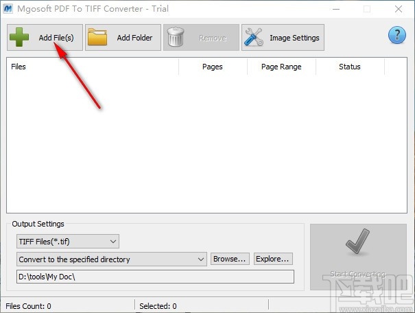 Mgosoft PDF To TIFF Converter(PDF转TIFF工具)