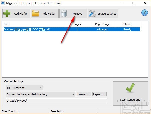 Mgosoft PDF To TIFF Converter(PDF转TIFF工具)