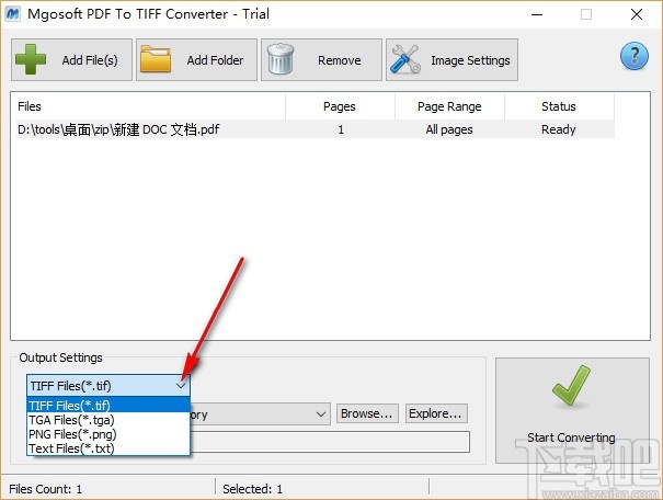 Mgosoft PDF To TIFF Converter(PDF转TIFF工具)