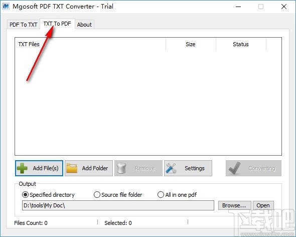 Mgosoft PDF Text Converter(PDF转TXT文件工具)