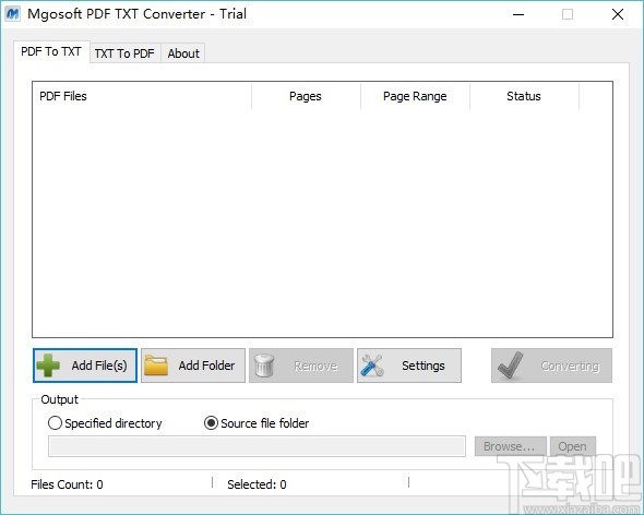 Mgosoft PDF Text Converter(PDF转TXT文件工具)