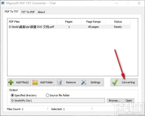 Mgosoft PDF Text Converter(PDF转TXT文件工具)