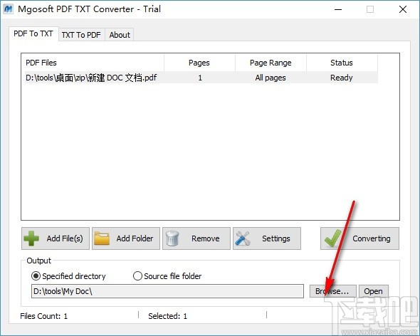 Mgosoft PDF Text Converter(PDF转TXT文件工具)